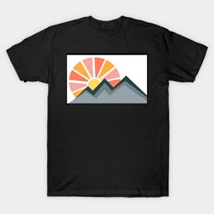 Retro Mountain Sunrise T-Shirt